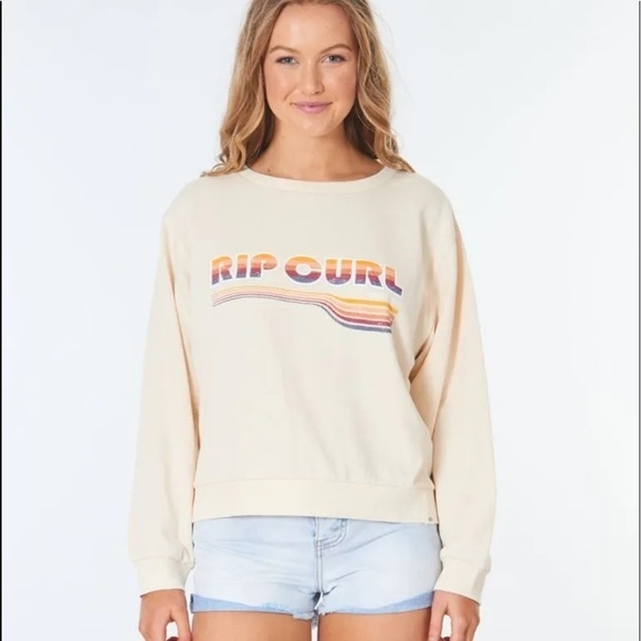 🔆RIP CURL🔆GOLDEN DAYS SWEATSHIRT CREW - Picture 4 of 10